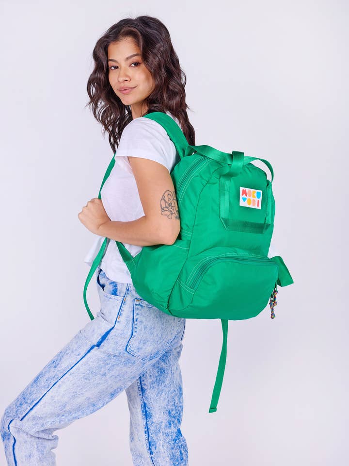 Mochila Atlas Verde Kelly para venta al por mayor de Mokuyobi