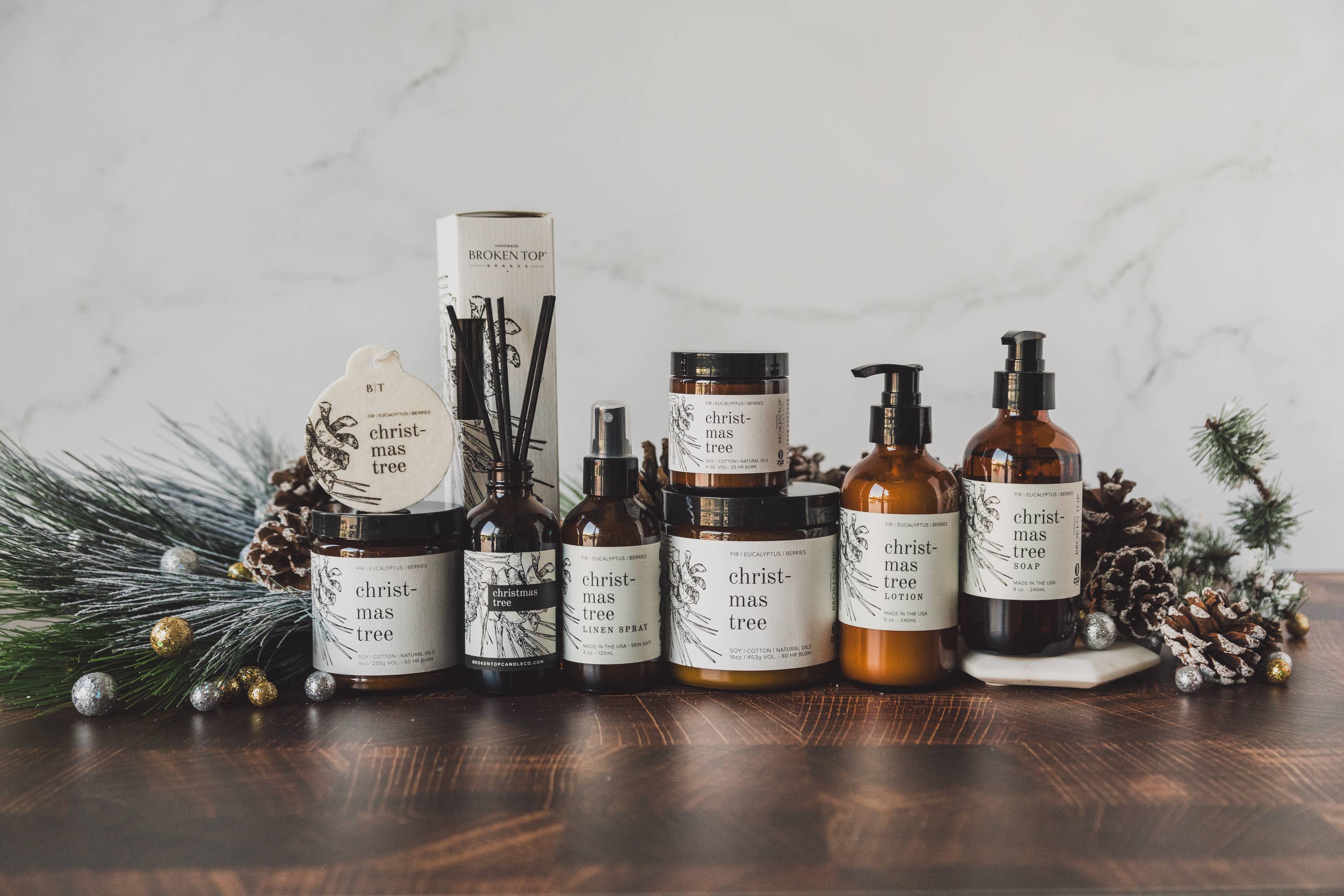 Broken Top Brands – Spray de quarto e roupa por atacado – Spray de Quarto e Roupa de Cama Árvore de Natal6