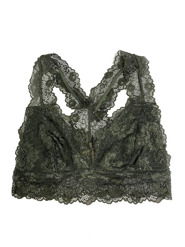 Hana - Wholesale Bralette - Women's - Soft cup light padding lace bralette (6pc)