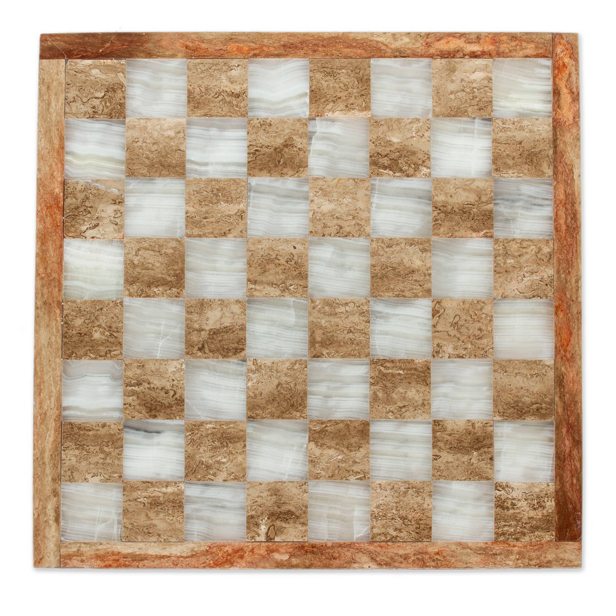 NOVICA - Wholesale Board Game - NOVICA Brown and Ivory Onyx and marble chess set5