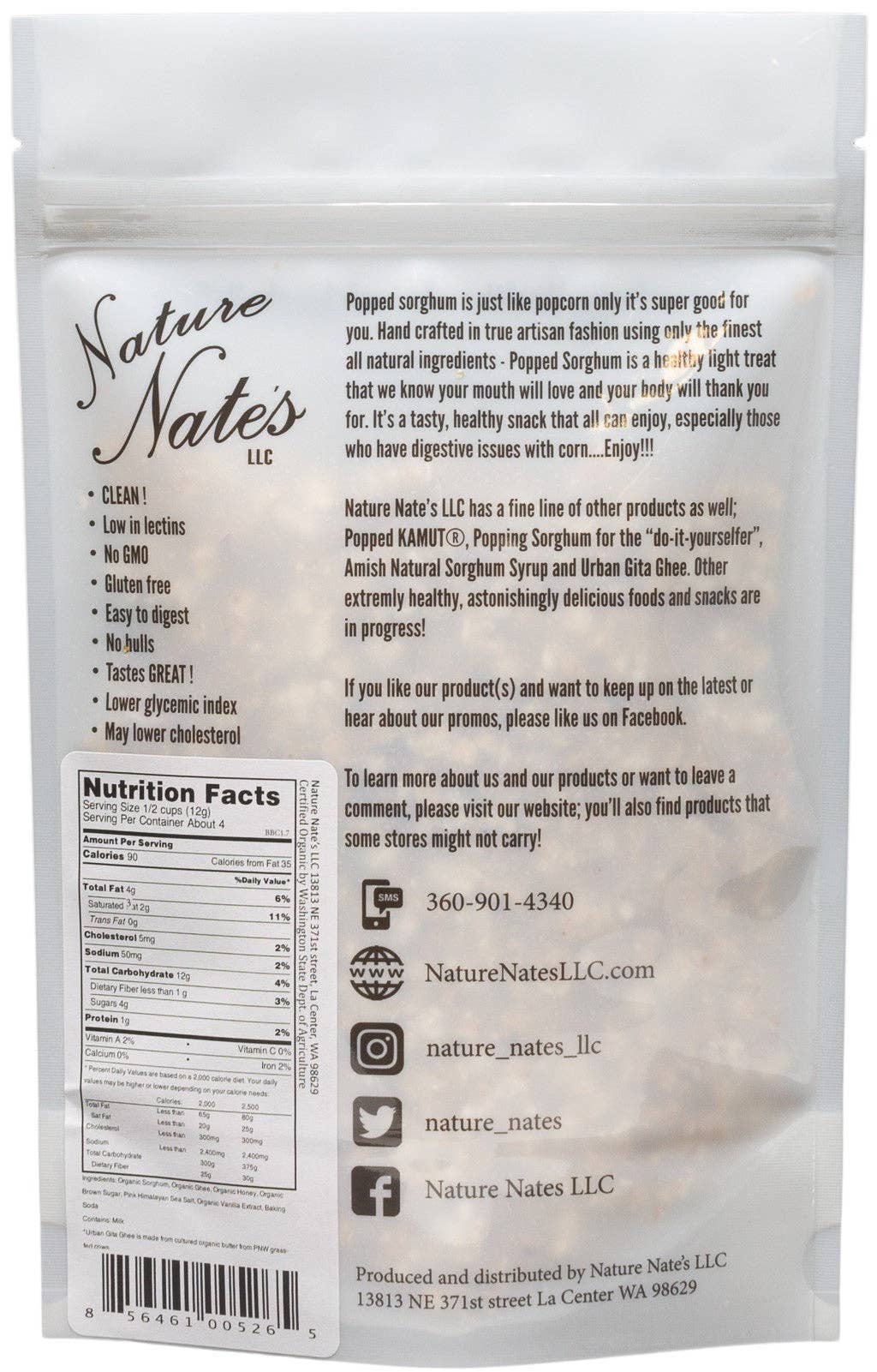 Nature Nate's LLC - Wholesale Popcorn - Organic Popped Sorghum Brown Butter Caramel5