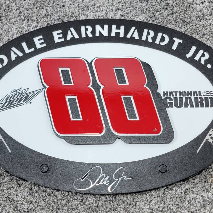 Premier Metal Art - Wholesale Sign - Dale Earnhardt Jr. #88 Oval 3D Premier Metal Diecast Display9