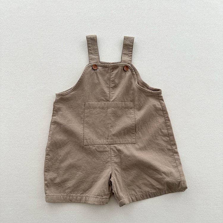 MyKids-USA® – wholesale Overalls – Kids – Arrival Summer Baby Kids Solid Color Cotton Overalls0