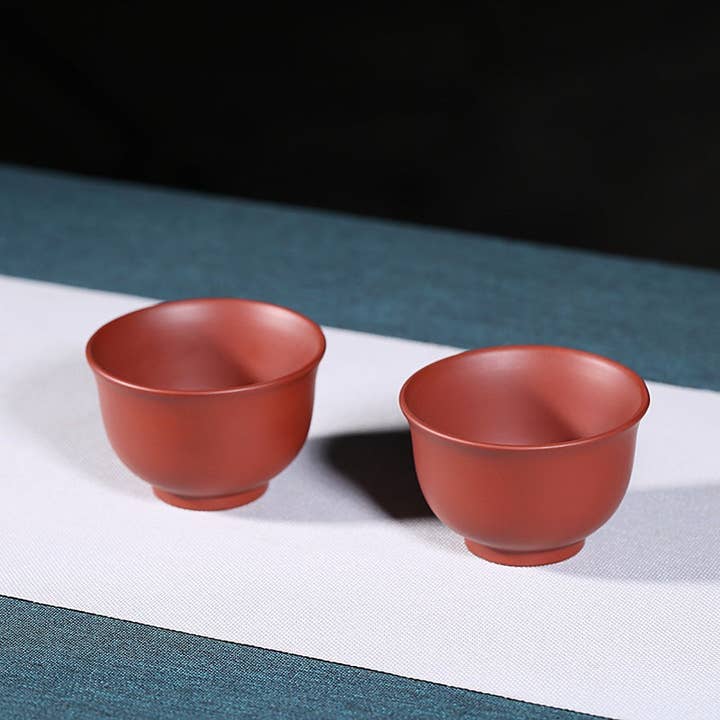 Gohobi (We cover U.S. import duties) - Wholesale Coffee/tea cup - Gohobi Red Yixing Clay Ceramic Classic Tea Cup2