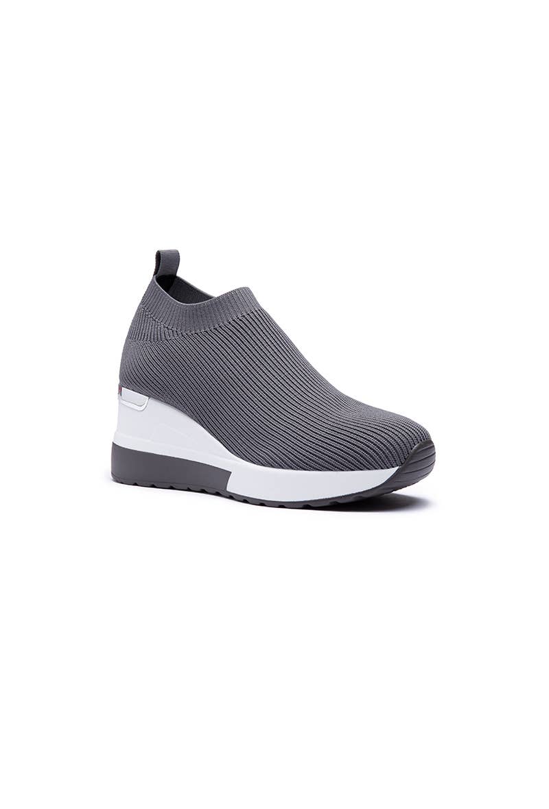 LADY GLORY – Engroshandel Slip on-sneakers – Kvinder – Slip-on sneakers med kilehæl og sokkedesign5