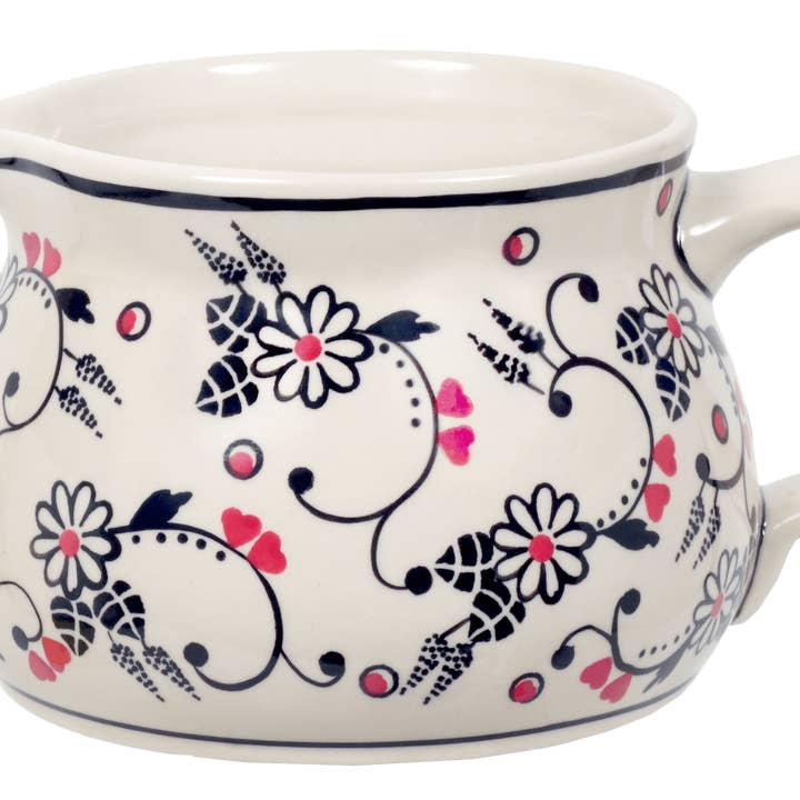 Pitcher, 1 Liter in "Night Garden" by Manufaktura | D044U-BL02 for wholesale by Polish Pottery Outlet