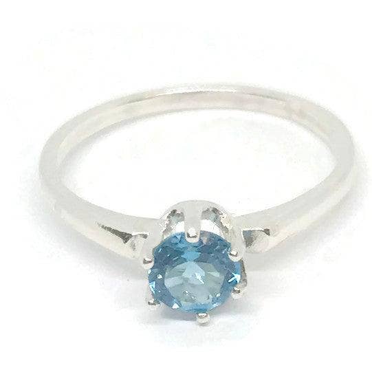 Anel de topázio azul suíço por atacado de Janine’s Jewelry Design