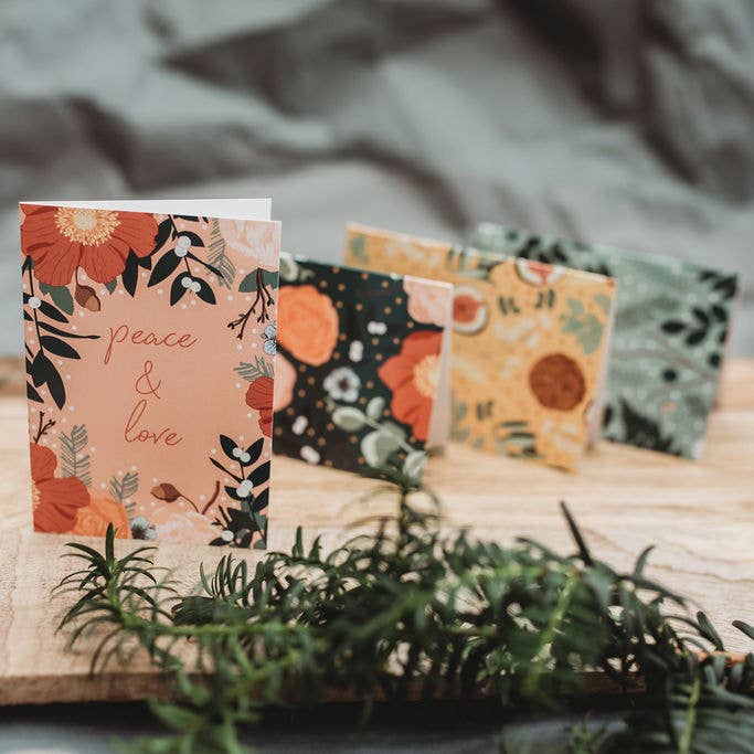 Wildwood Paper - Vente Assortiments de papeterie/cartes - Carte florale de Noël pour fleuriste | Boîte en vrac de 4002