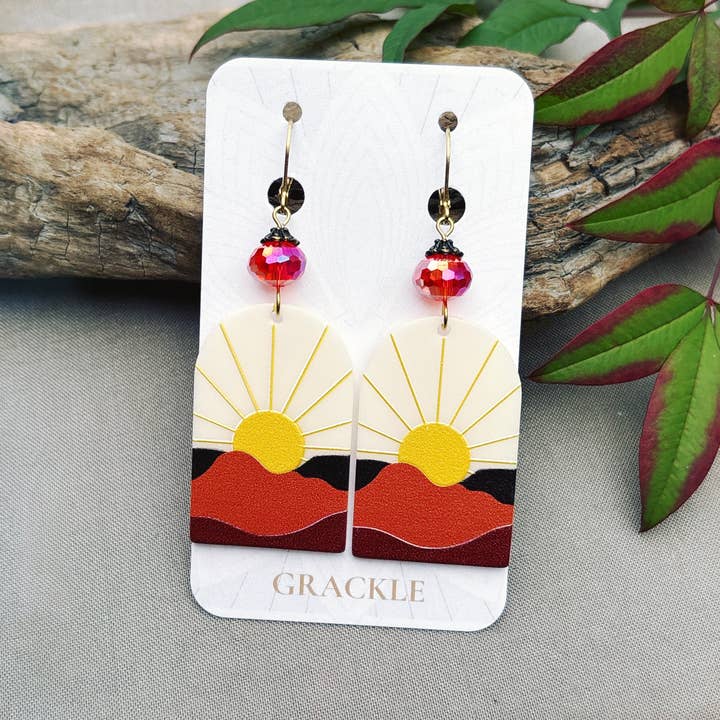 Celeste Sunrise Earrings for wholesale by Grackle Jewelry