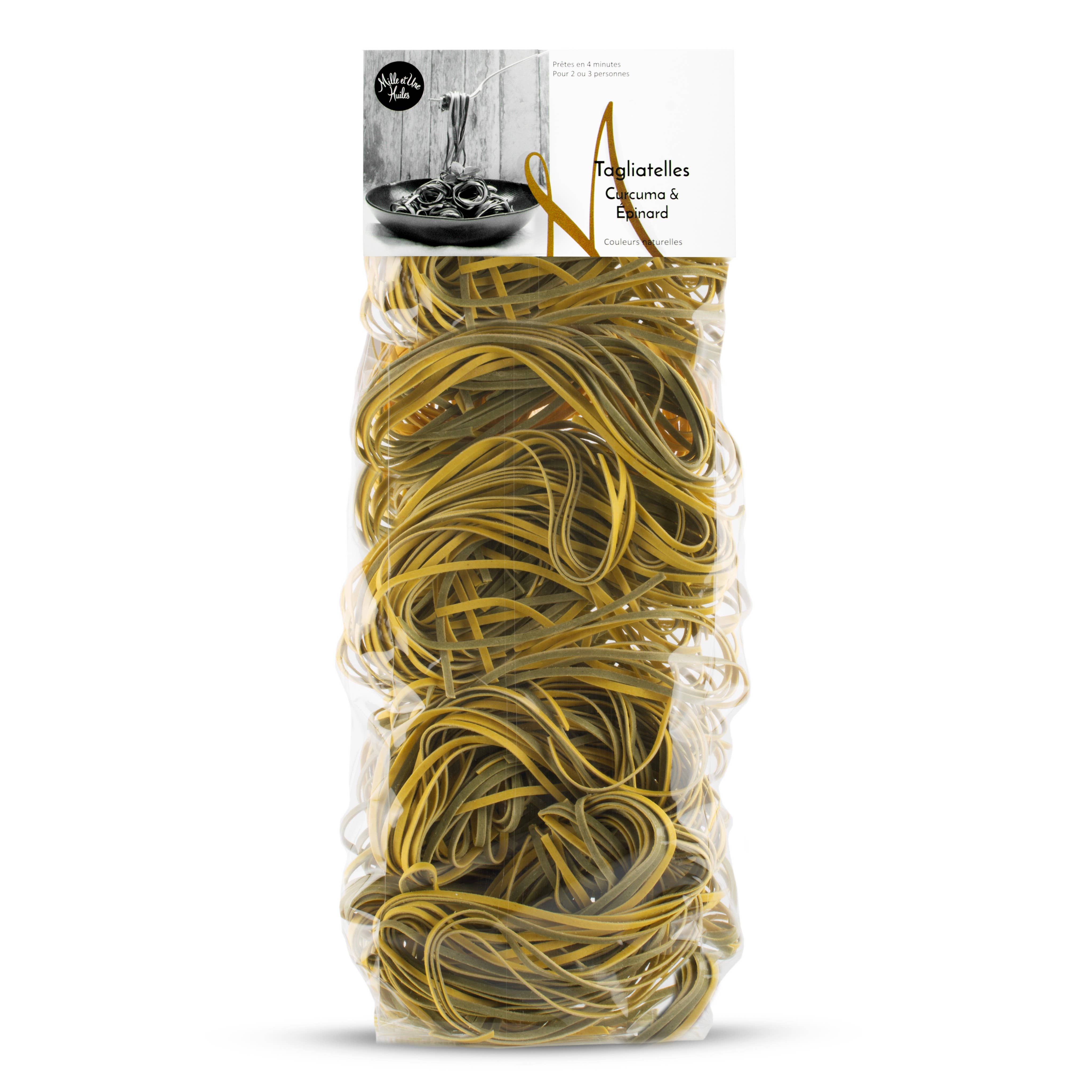 Baron & Chassaing - Wholesale Pasta - Turmeric & Spinach Tagliatelle - 250 g0
