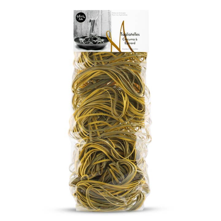 Baron & Chassaing - Wholesale Pasta - Turmeric & Spinach Tagliatelle - 250 g