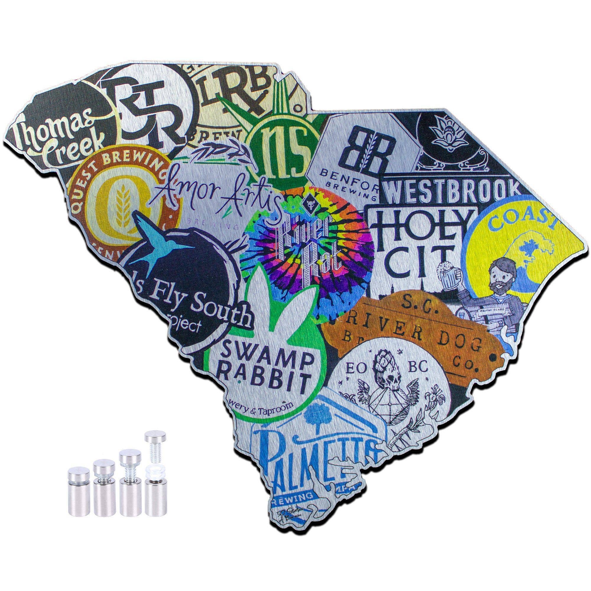 States Of Brew - Wholesale Sign - "Hoppy Faces, Barley Places"0