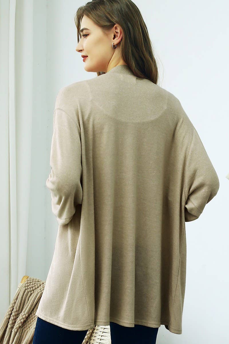 NINEXIS - Vente Cardigan – femme - CARDIGAN EN TRICOT DOUX ET CHAUD À COUPE AMPLE CWOCAL156-M_M_21