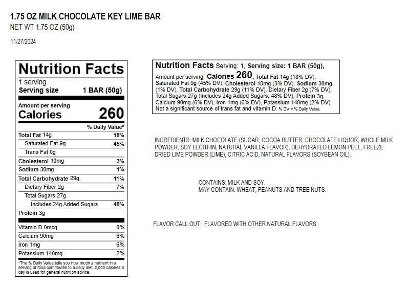 Astor Chocolate Corp. - Wholesale Chocolate Bar - Moodibars JOKING creamy Milk Chocolate Keylime 1.5oz bar


2