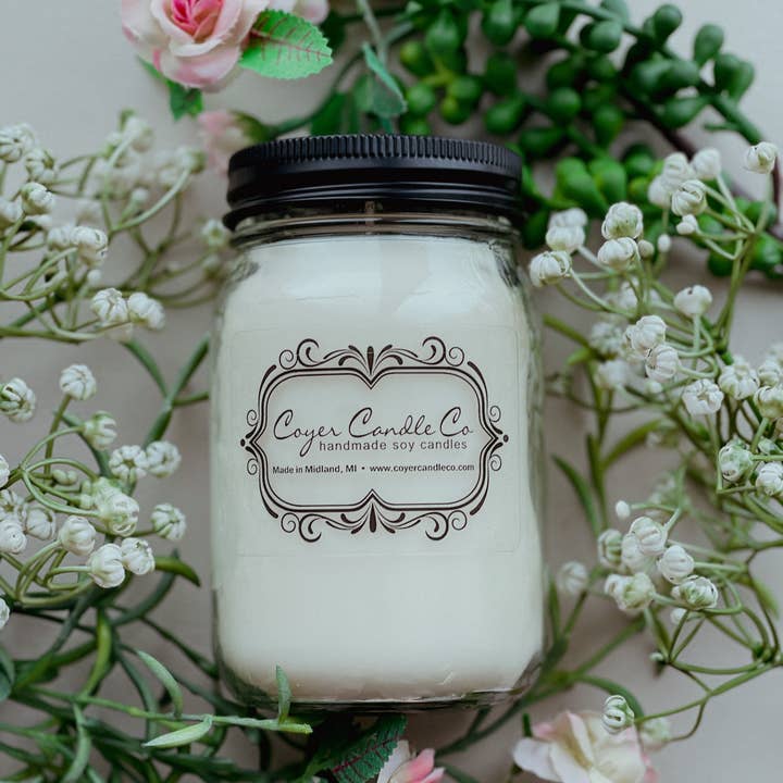 Coyer Candle Co. - Wholesale Jar/Filled Candle - 16 oz. Pint Mason Jar Candles - Signature Collection