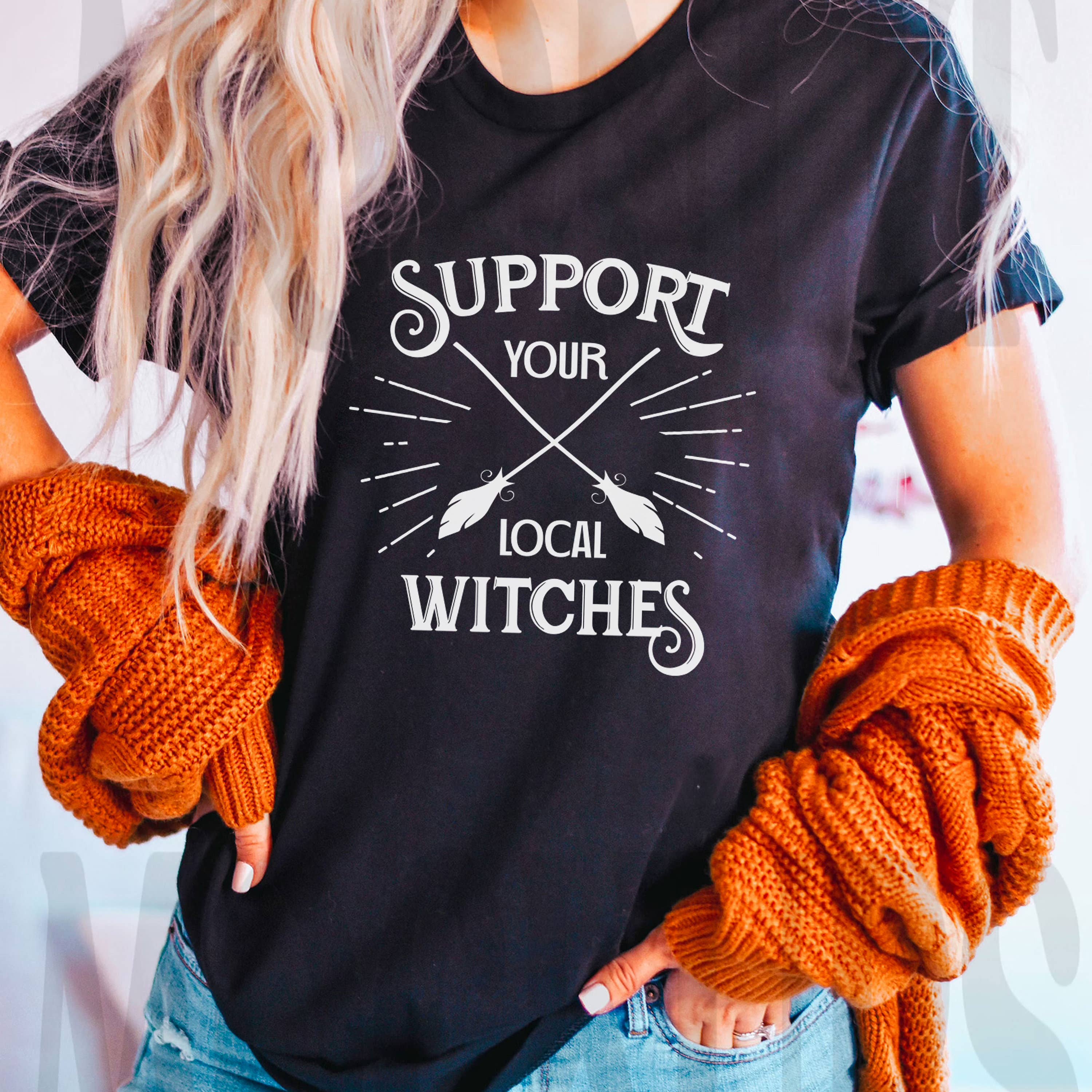 Stiles Tee Co. - Wholesale T-Shirt (Graphic) - Unisex - Vintage Halloween Tee – Support Your Local Witches Shirt1