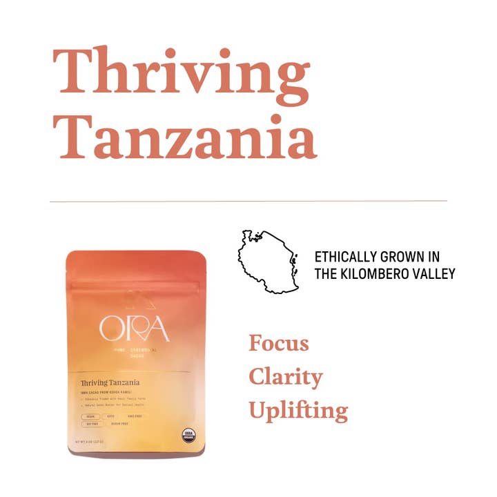 Ora Cacao - Wholesale Hot Cocoa Mix/Kit - Thriving Tanzania 100% Cacao - Organic Ceremonial Chocolate