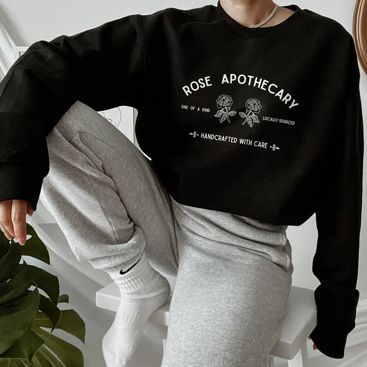 Alley & Rae - Wholesale Graphic Sweatshirt - Women's - Rose Apothecary Sweatshirt