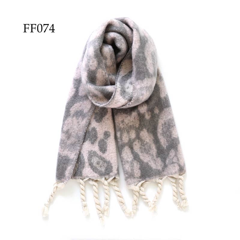 Adorro – Engroshandel Tørklæde - Dame – Blød multifarvet leopardfiltet aftagelig tørklæde (10 farver)7