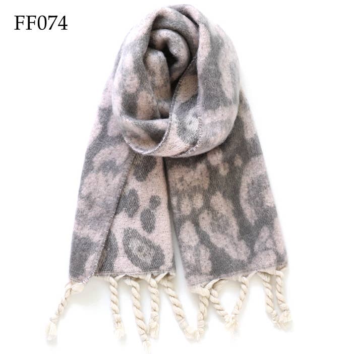 Adorro - Wholesale Scarf - Women's - Soft Oblong Multi Color Leopard Brushed Scarf (10 colors)9