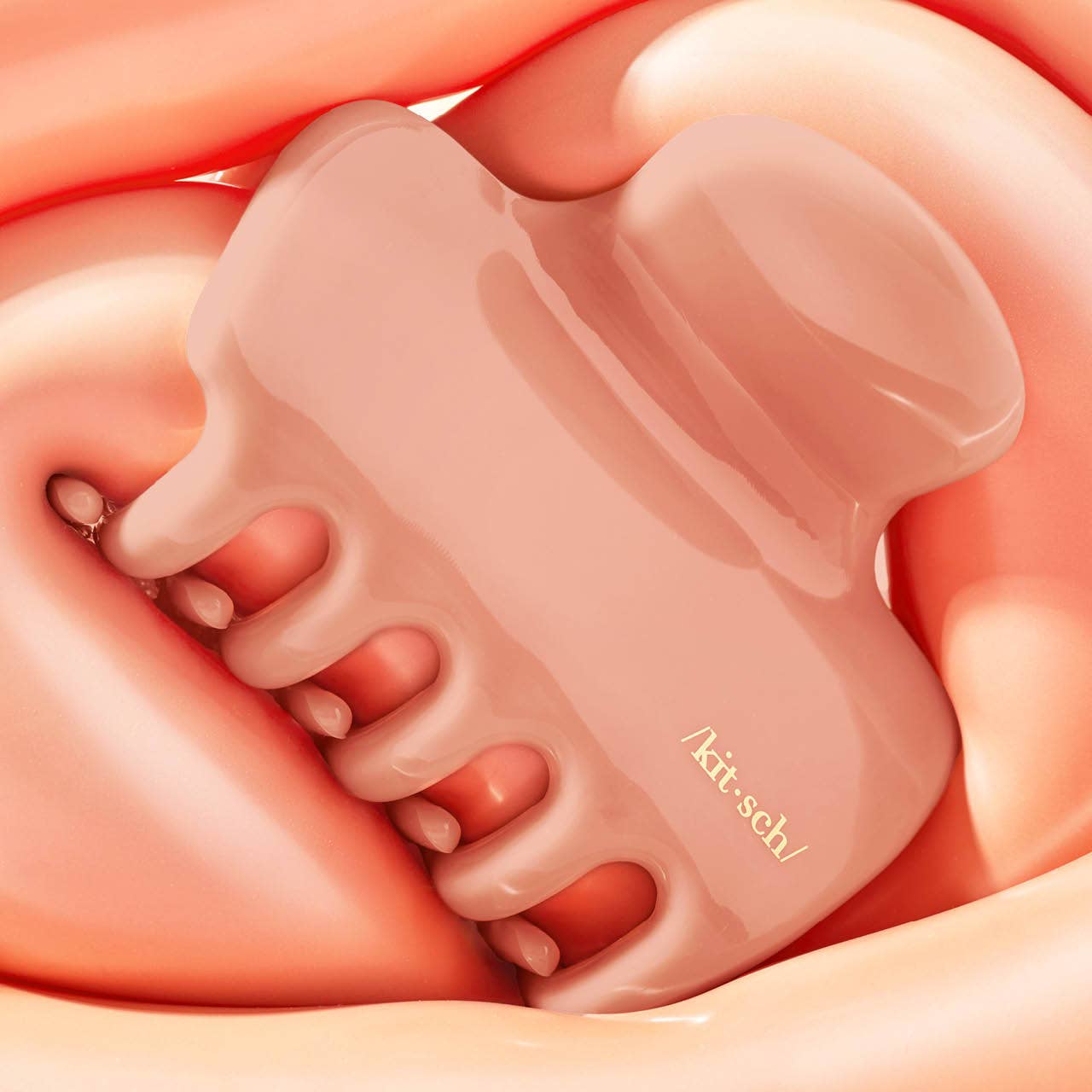 KITSCH – wholesale Hair clip – Women’s – Recycled Plastic Puffy Cloud Clip 1pc - Rosewood4