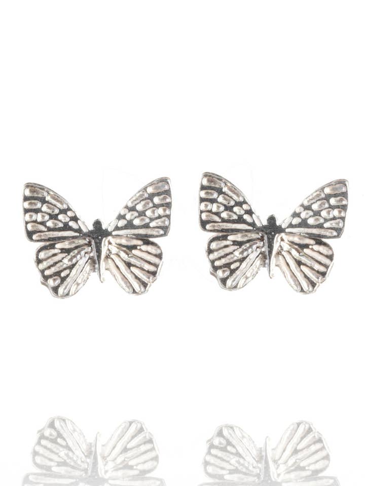 mini butterfly stud earrings for wholesale by Amanda Coleman Jewelry