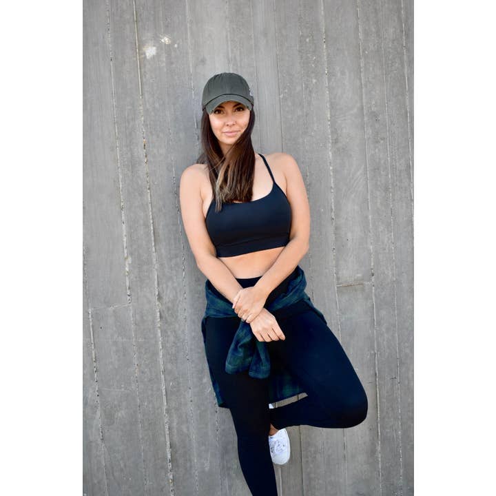 Dynamic Sports Bra (Black) for wholesale by Dadbod Apparel