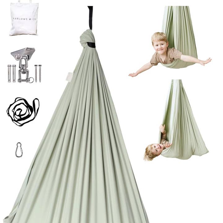 Marlowe & Co - Wholesale Hammock - Kids - Desert Sage Cotton Sensory Swing