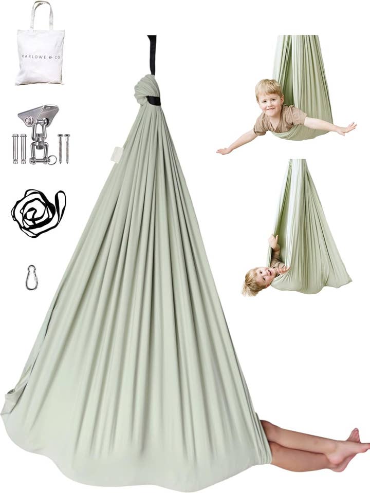 Desert Sage Cotton Sensory Swing for wholesale by Marlowe & Co