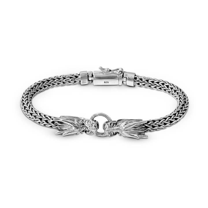 Balinese Sterling Silver Dragon Bracelet for wholesale by Damai Designs