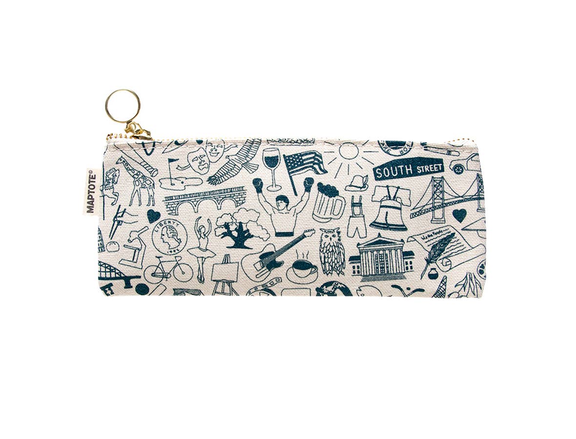 Maptote - Wholesale Pencil Case/Pouch - Philadelphia Pencil Pouch4