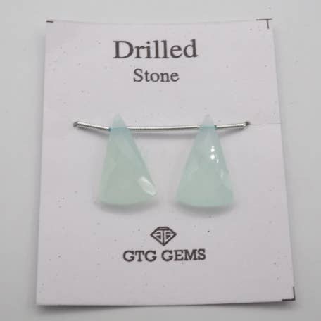Gebohrter Chalcedon//DIY-Schmuck für den Großhandel von GTG Gems Corp