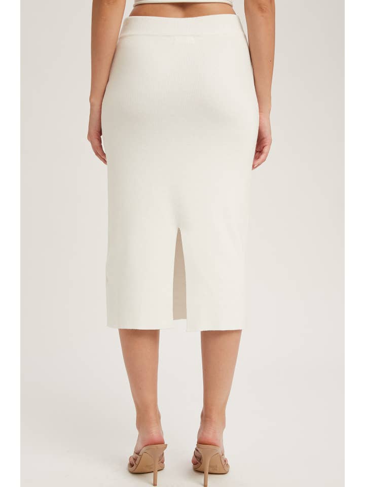 Bluivy - Wholesale Skirt - Women's - H LINE MIDI SWEATER SKIRT54