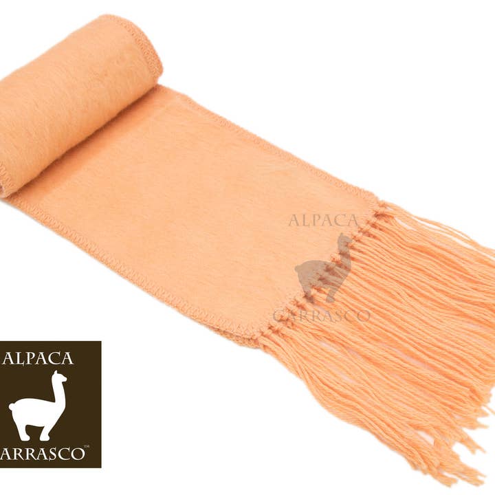 AndeanArt - Wholesale Scarf - Women's - Narrow Alpaca Scarf with Alpaca Figure Label / Tag - Alpaca9