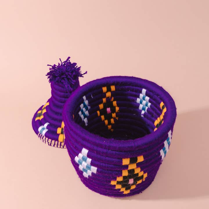 Molave - Wholesale Basket - Eggplant - Woven Decorative Berber Basket1