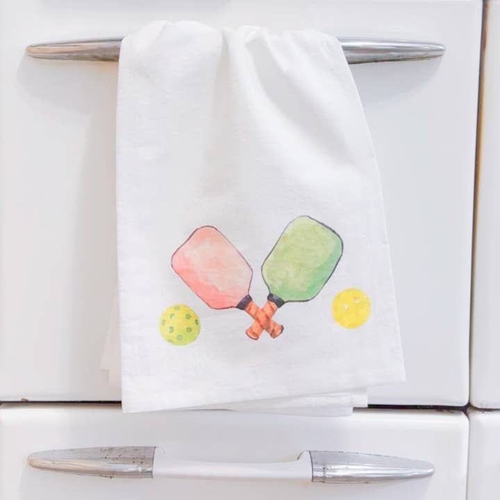 Pickleball Tea Towel for wholesale by Taylor Paladino