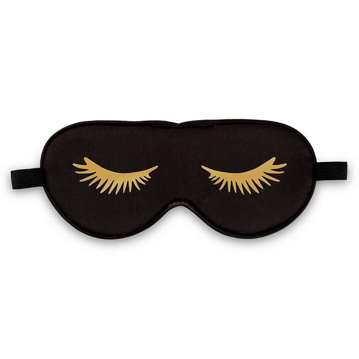 Weddingstar Inc. - Wholesale Sleep/Eye Mask - Satin Eyelashes Eye Mask - Black