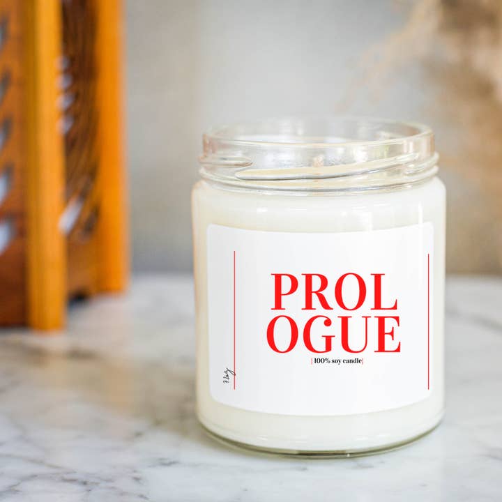 PROLOGUE SOY CANDLE for wholesale by Oh D'Luxe Candle Company