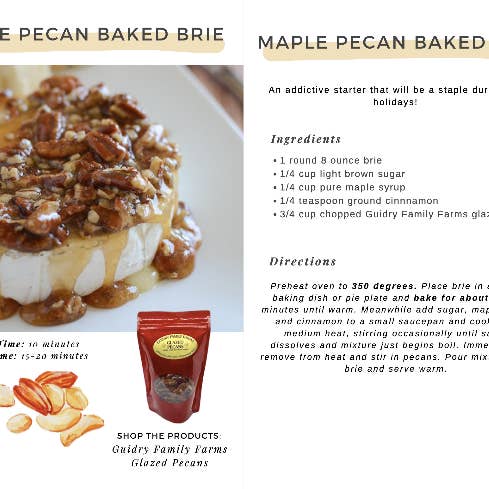 Guidry Organic Farms - Wholesale Nuts - 8 oz.Glazed Pecans (Copy)2