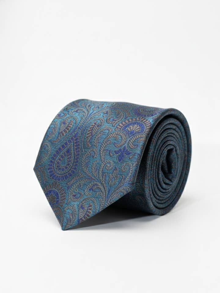Blue Designer Pattern Neck Tie – Stylish & Modern
for wholesale by Masculine Moda