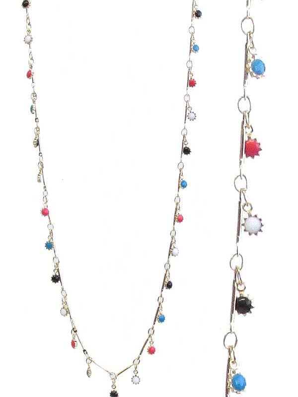 ( Q259 ) STONE NECKLACE for wholesale by Jewelry Max