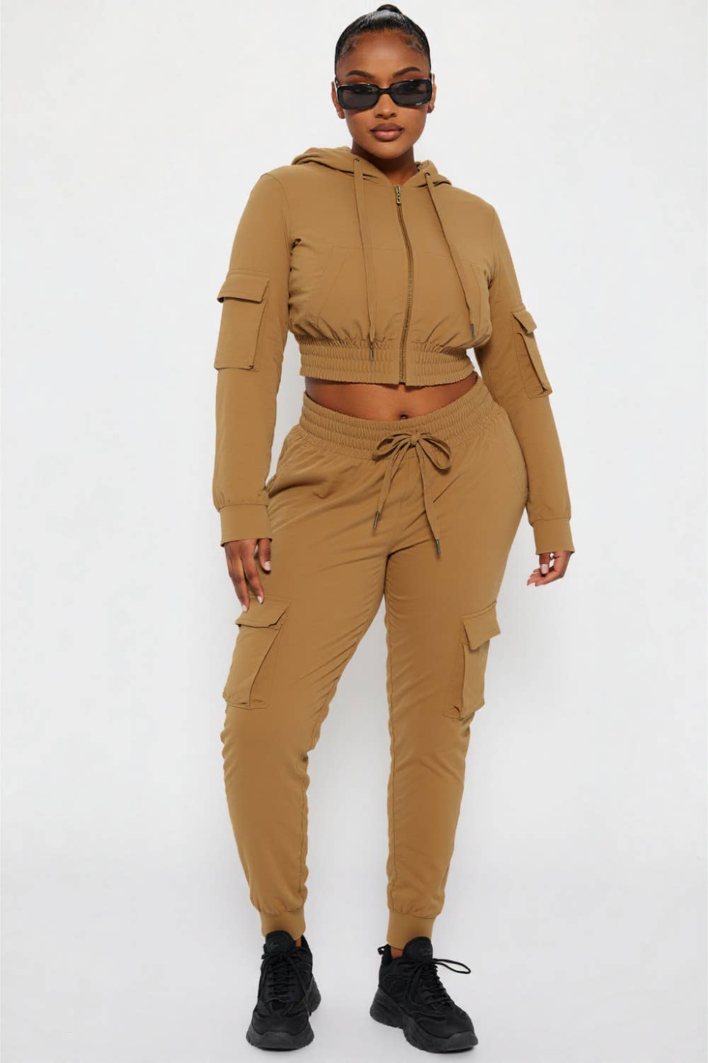 5besties inc - Wholesale Lounge Set - Women's - MULTI POCKET DETAIL HOODIES AND JOGGER SET5