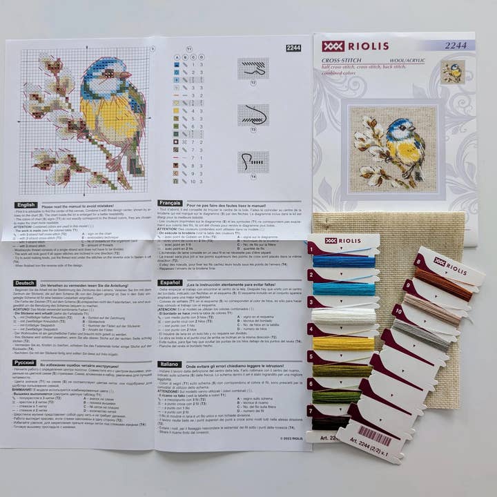 RIOLIS - Wholesale Embroidery/Cross Stitch Supplies - Cross Stitch Kit From Riolis 2244 Titmouse6