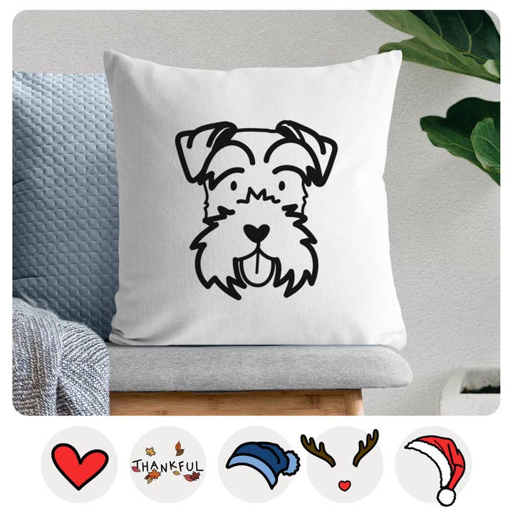 Love Always Miniature Schnauzer - Throw Pillow Cover and other Purchase Wholesale schell schokolade. Free Returns & Net 60 Terms on Faire trending on Faire.