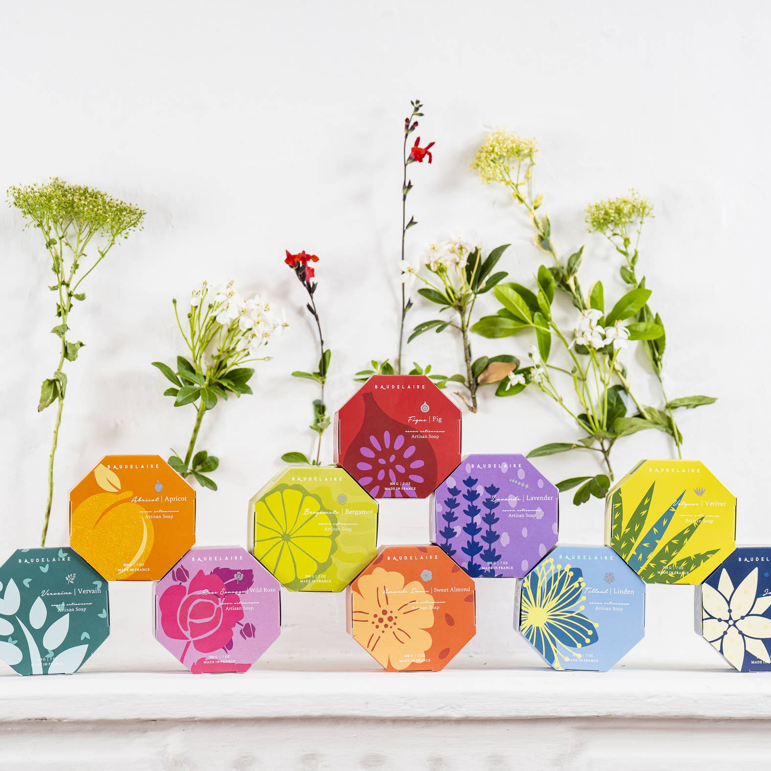 Baudelaire - Wholesale Bar Soap - Wild Rose 7oz Boxed Bath Bar3