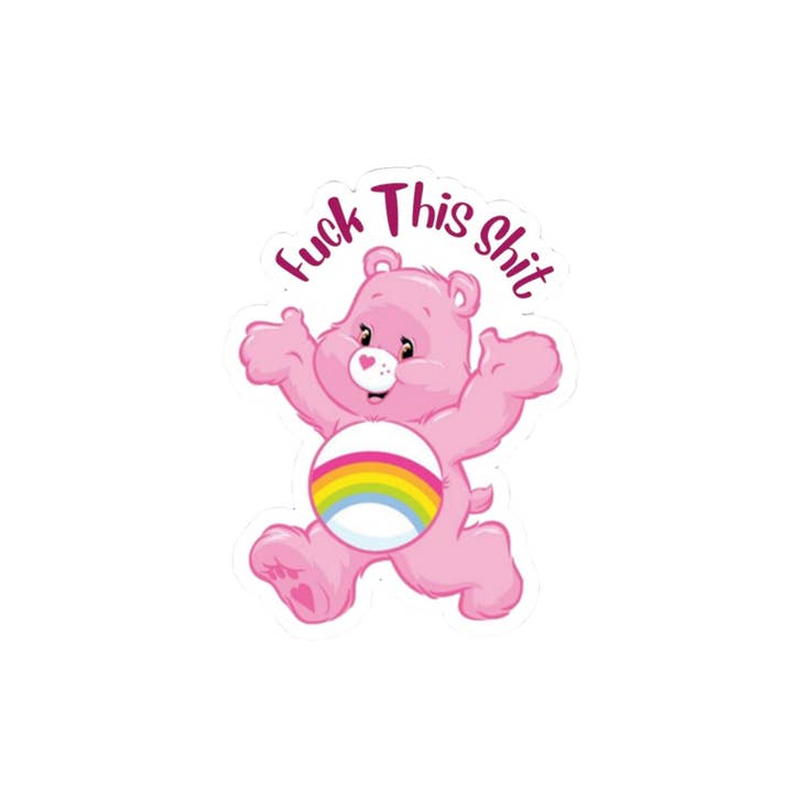 Ozark Sticker Company - Wholesale Sticker - Fuck This Shit Rainbow Bear Sticker