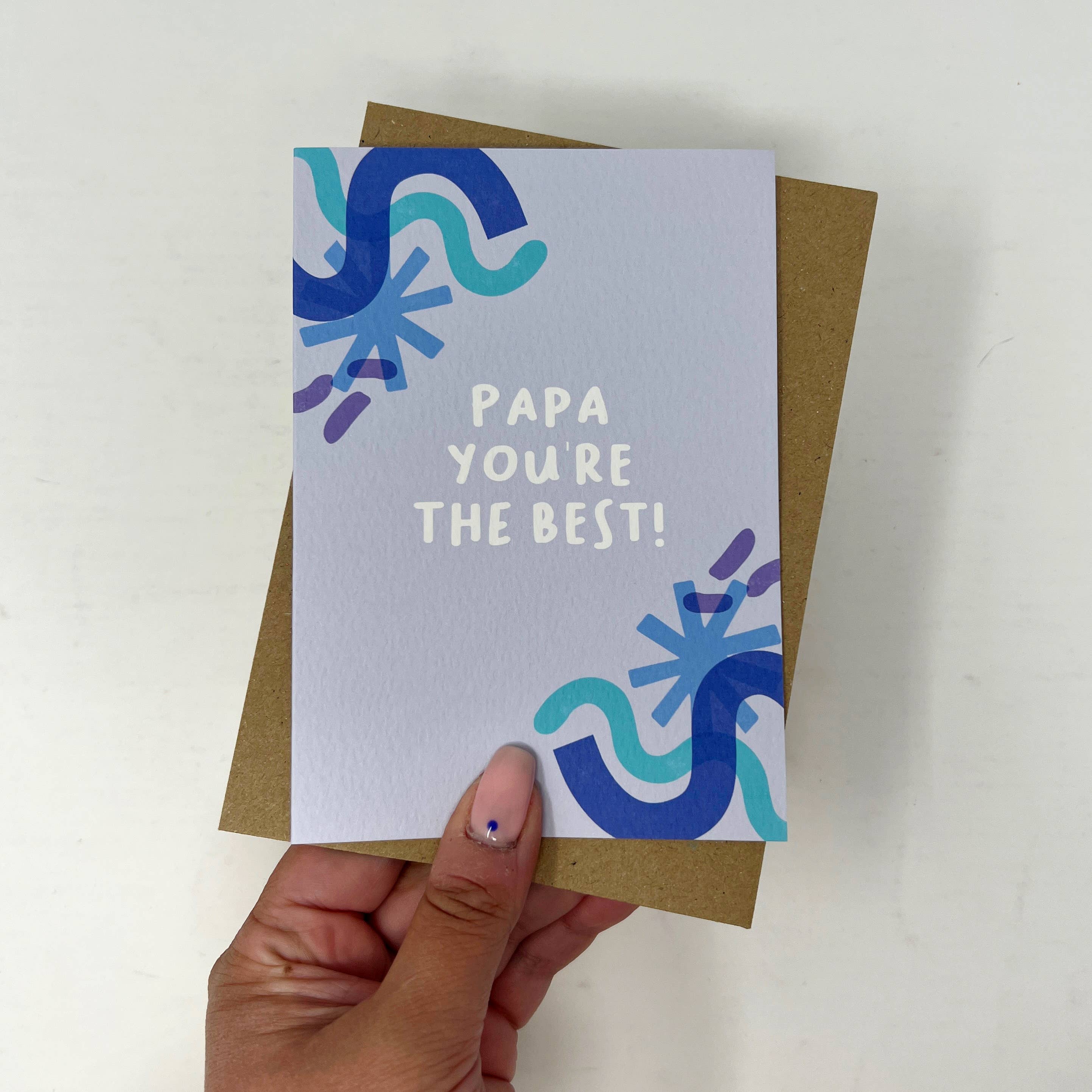 Xoxo Designs by Ruth – wholesale Father’s Day card – Papa You're The Best! Card1