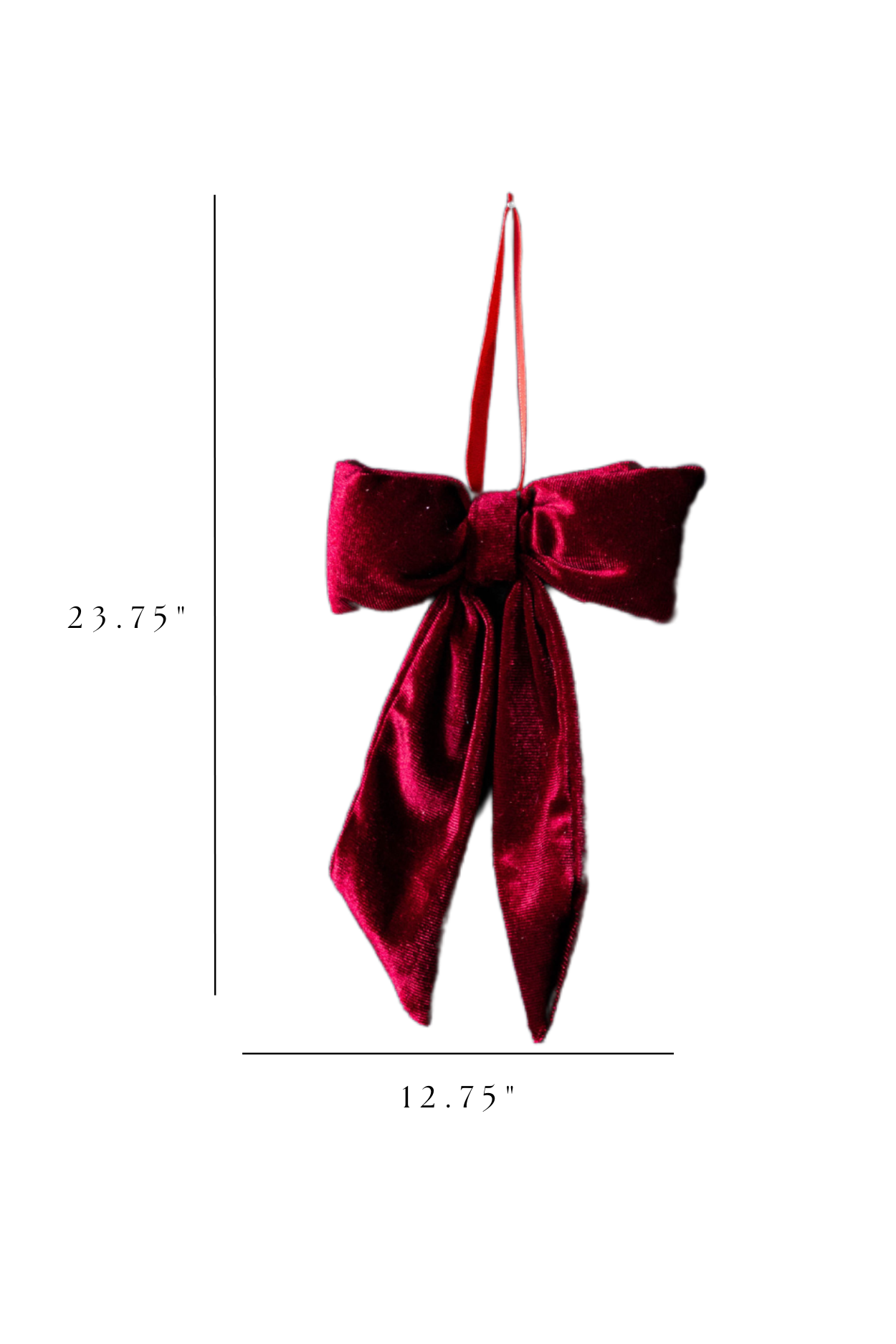 Luxe B Co - Wholesale Christmas Decoration - Bows Red Velvet Fabric7