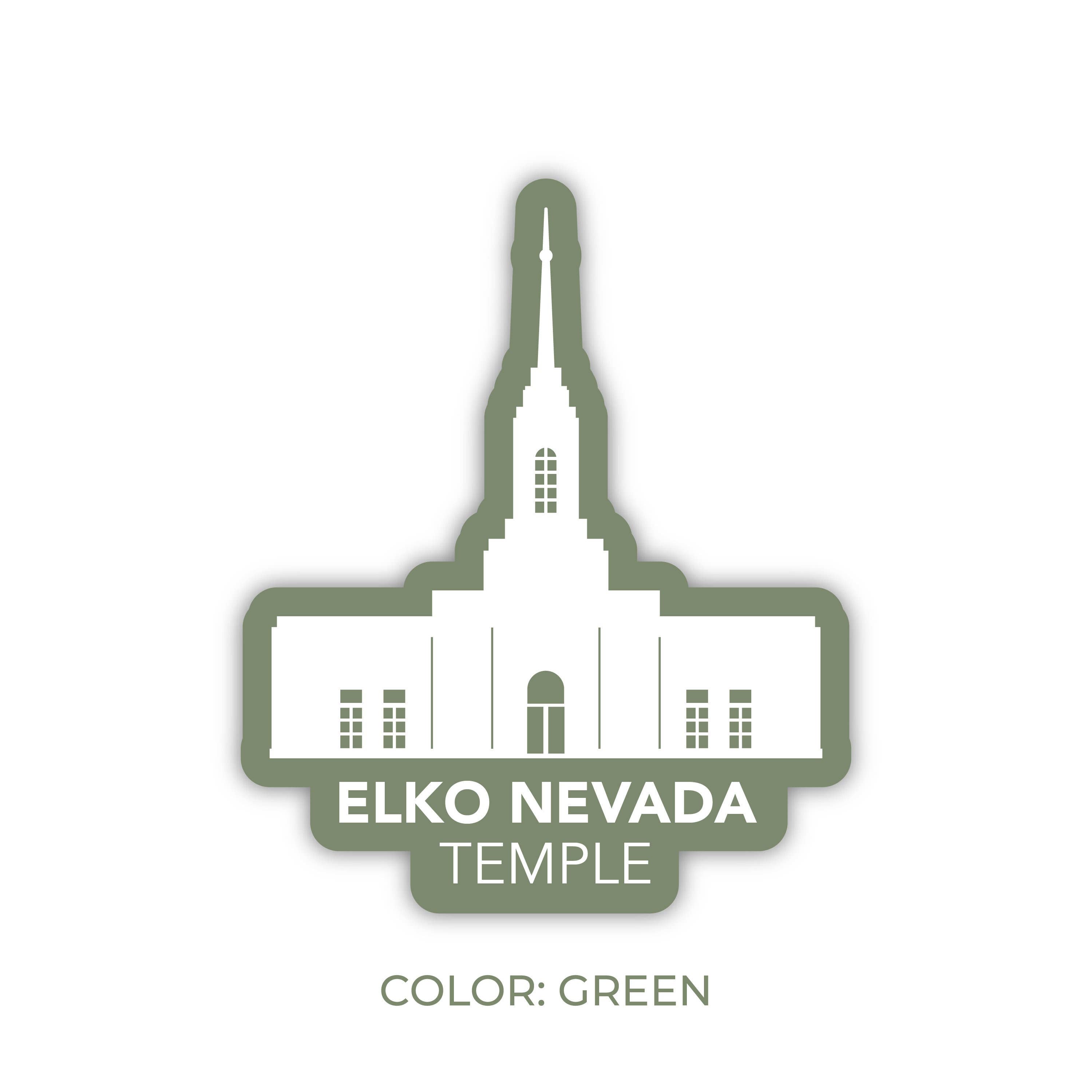 JasmineTreeDesign - Wholesale Sticker - Elko Nevada Temple Sticker, LDS Elko Nevada Temple6