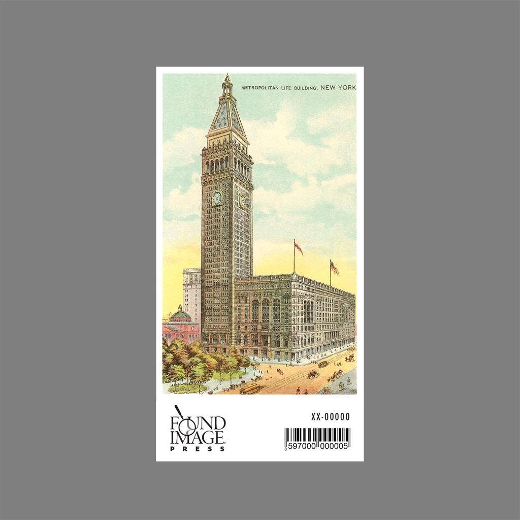 Found Image Press – wholesale Klistermärke – Klistermärke NY-291 Metropolitan Life Building, New York City1